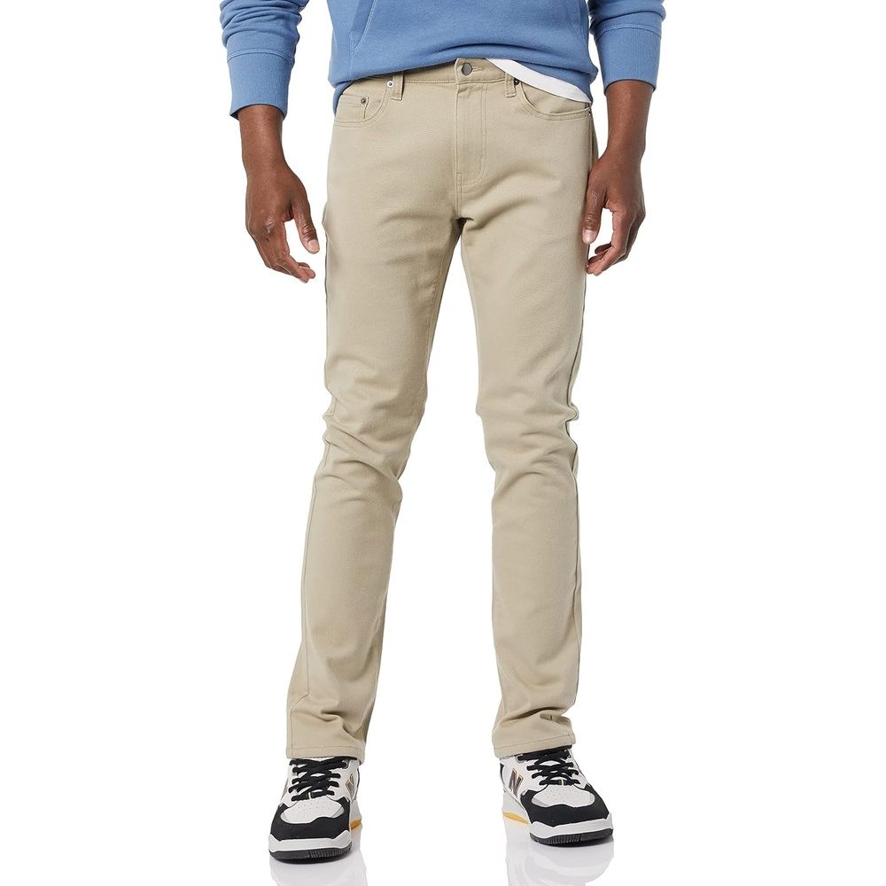 image:imageAmazon Essentials Mens SkinnyFit Stretch Jean Discontinued ColorsLight Khaki Brown