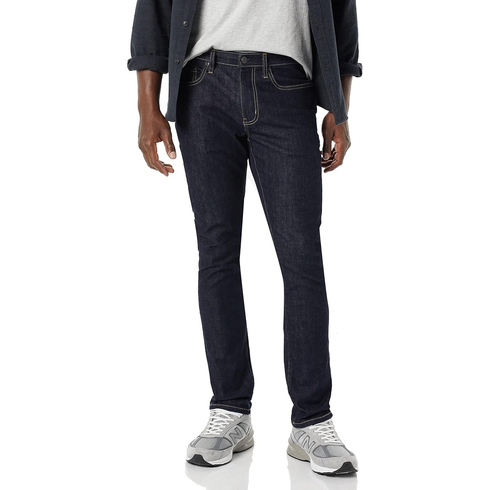 image:imageAmazon Essentials Mens Skinnyfit High Stretch Jean Discontinued ColorsRinsed
