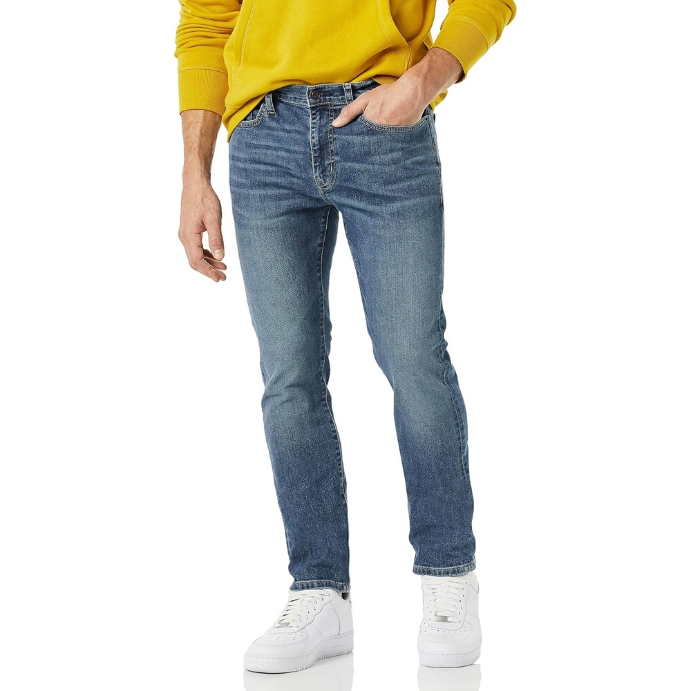 image:imageAmazon Essentials Mens Skinnyfit High Stretch JeanMedium Wash