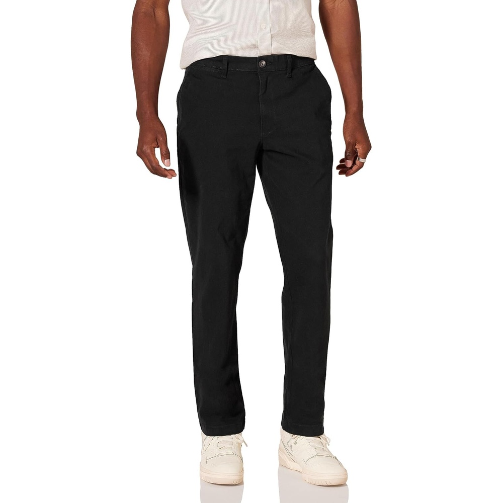 image:imageAmazon Essentials Mens SlimFit AllDay Stretch Casual Chino PantBlack