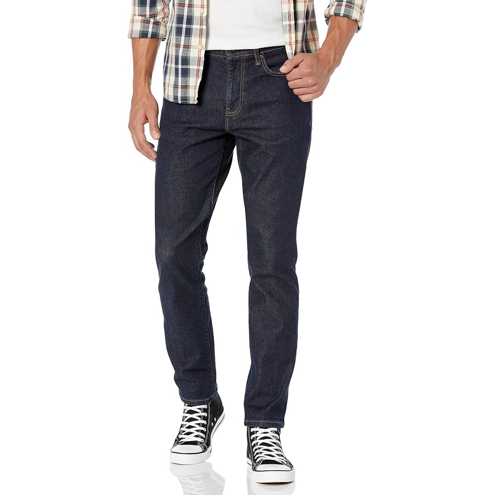 image:imageAmazon Essentials Mens SlimFit Comfort Stretch Jeans Discontinued ColorsDark Blue