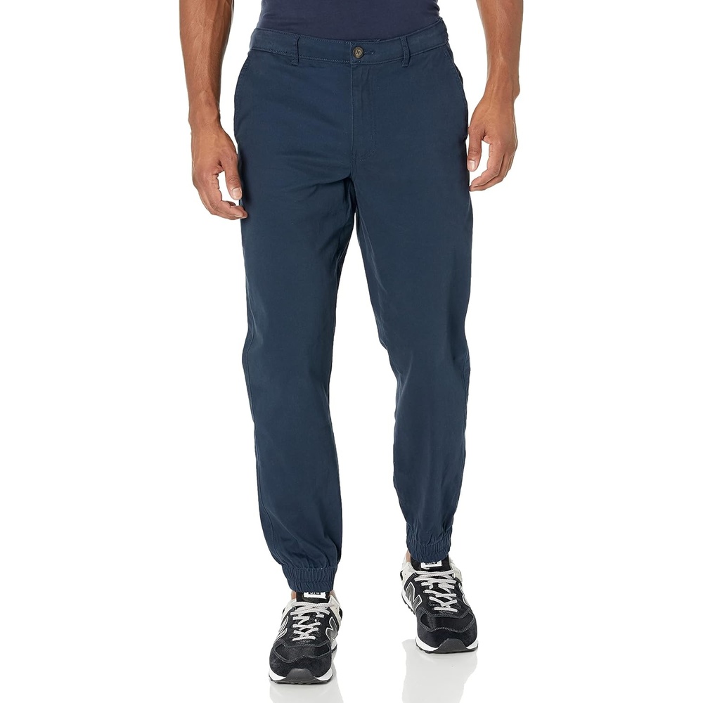 image:imageAmazon Essentials Mens SlimFit Cotton Joggers BreathableNavy