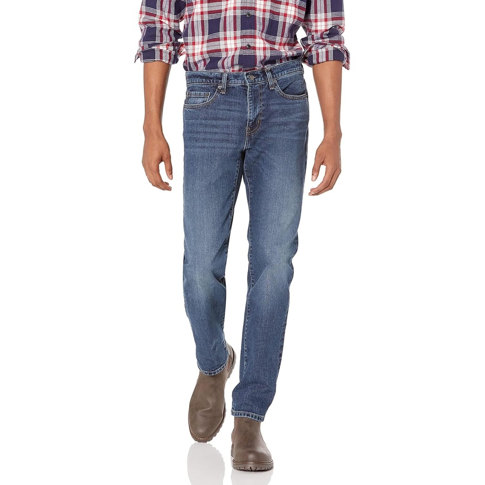 image:imageAmazon Essentials Mens SlimFit Jeans Discontinued ColorsMedium Wash