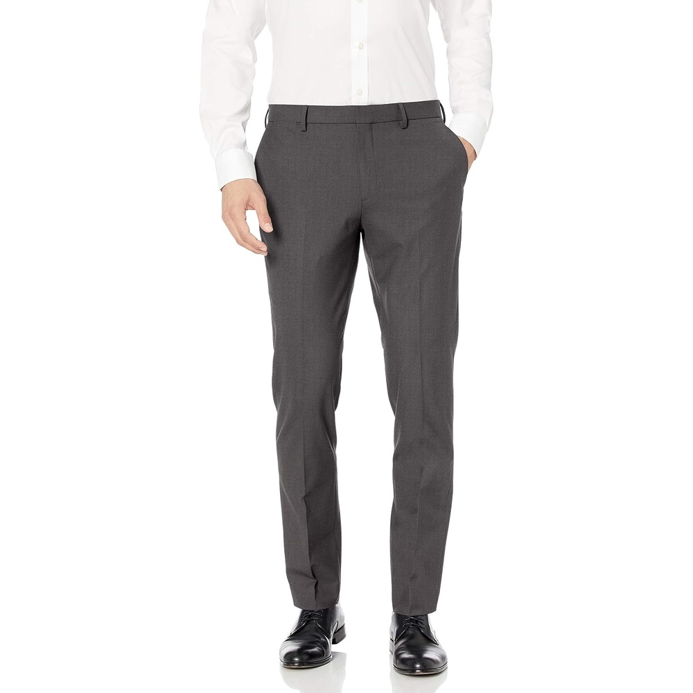 image:imageAmazon Essentials Mens SlimFit WrinkleResistant Stretch Dress PantCharcoal