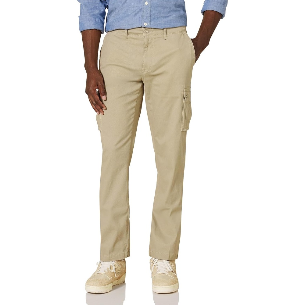 image:imageAmazon Essentials Mens StraightFit Breathable Stretch Cargo Pants Available in Big amp TallKhaki Brown