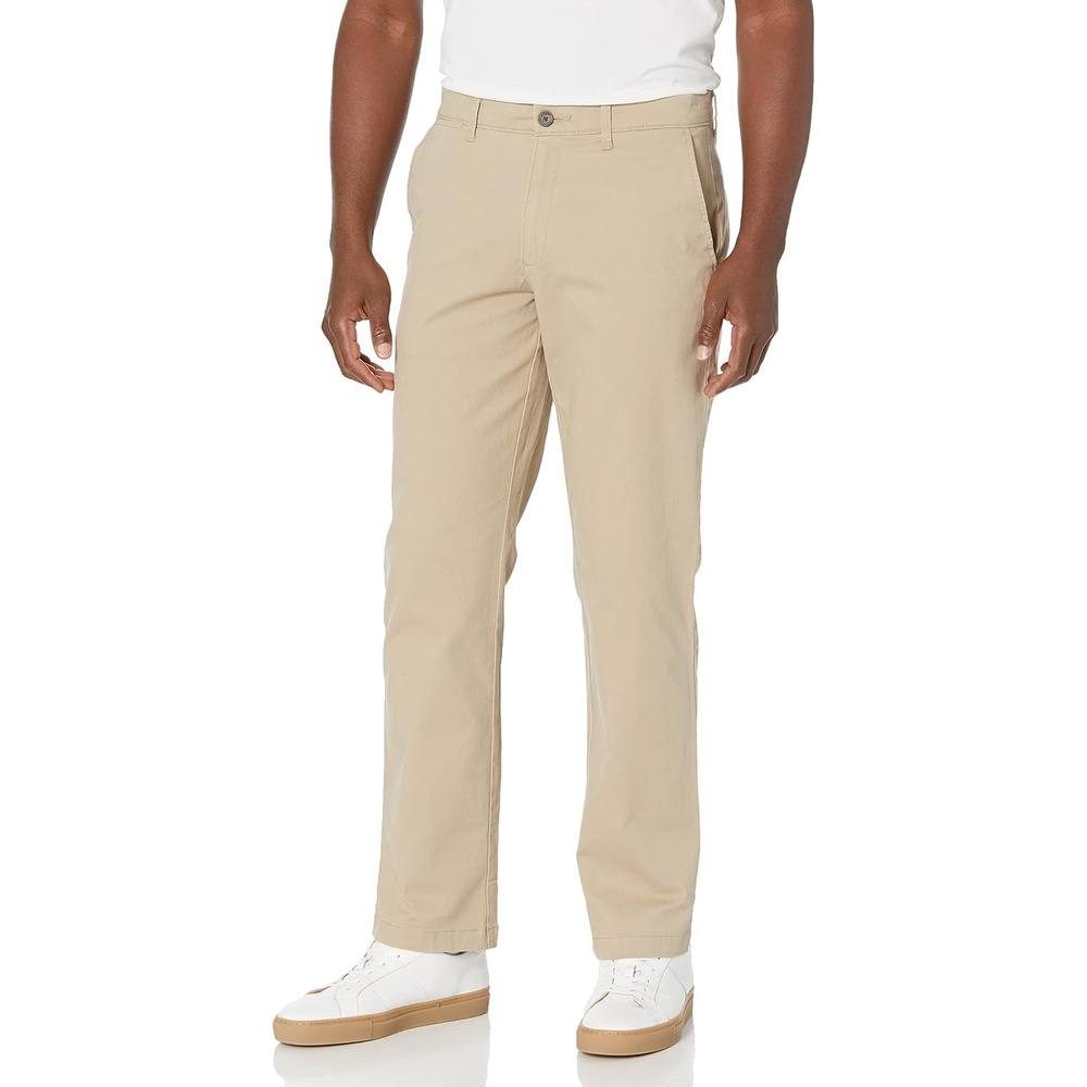 image:imageAmazon Essentials Mens StraightFit Casual Stretch Chino PantKhaki