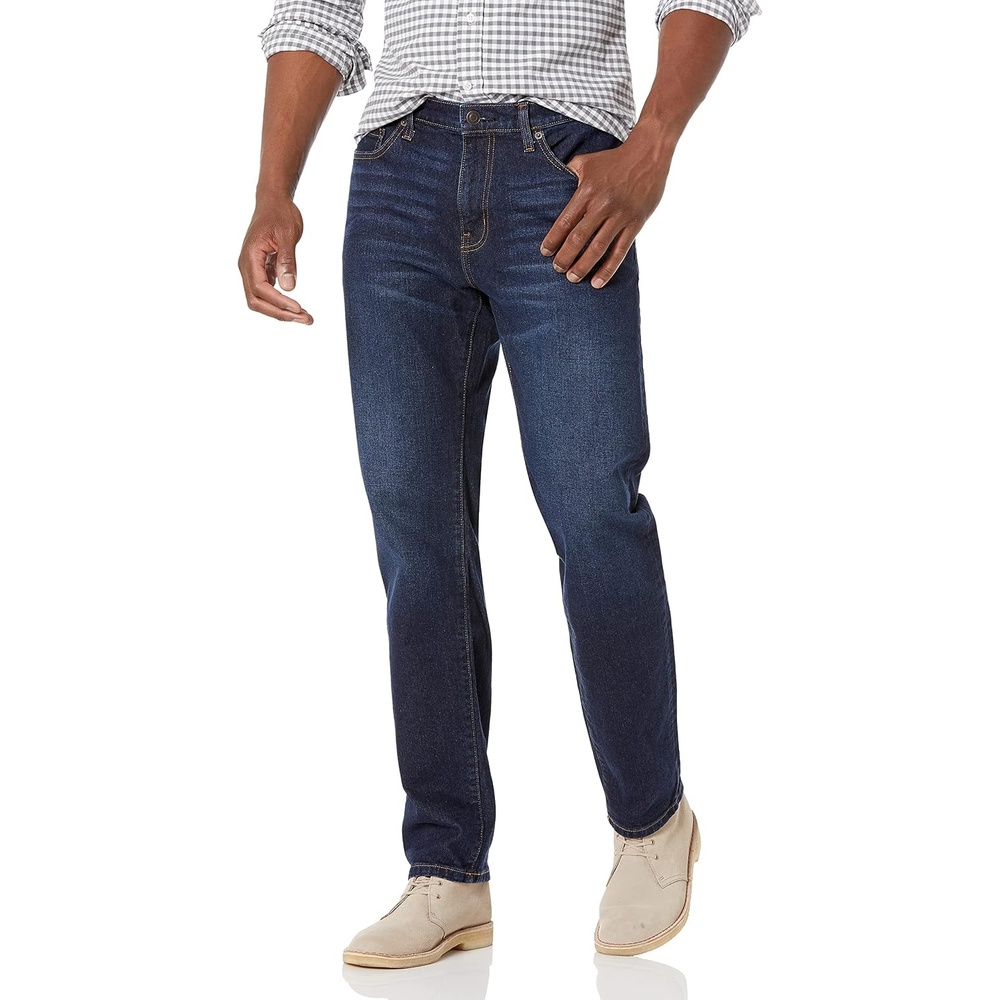 image:imageAmazon Essentials Mens StraightFit Stretch JeanIndigo Wash