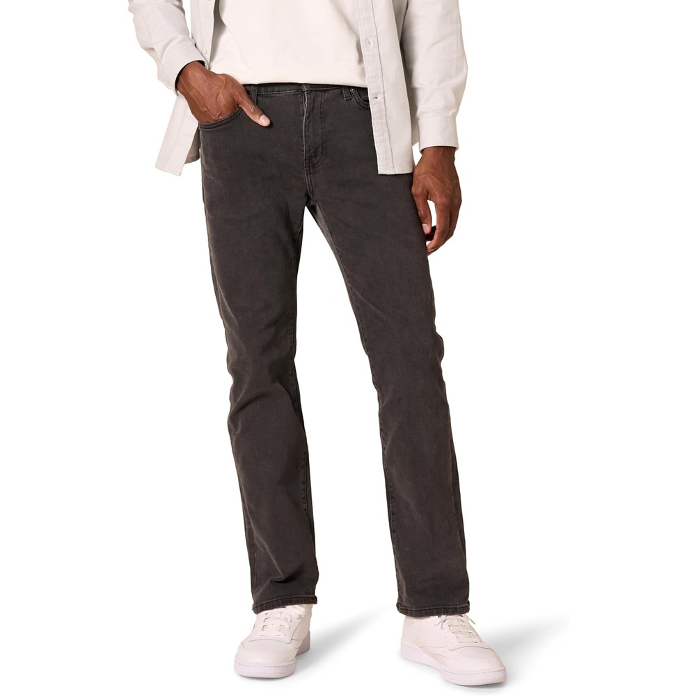 image:imageAmazon Essentials Mens StraightFit Stretch JeanWashed Black