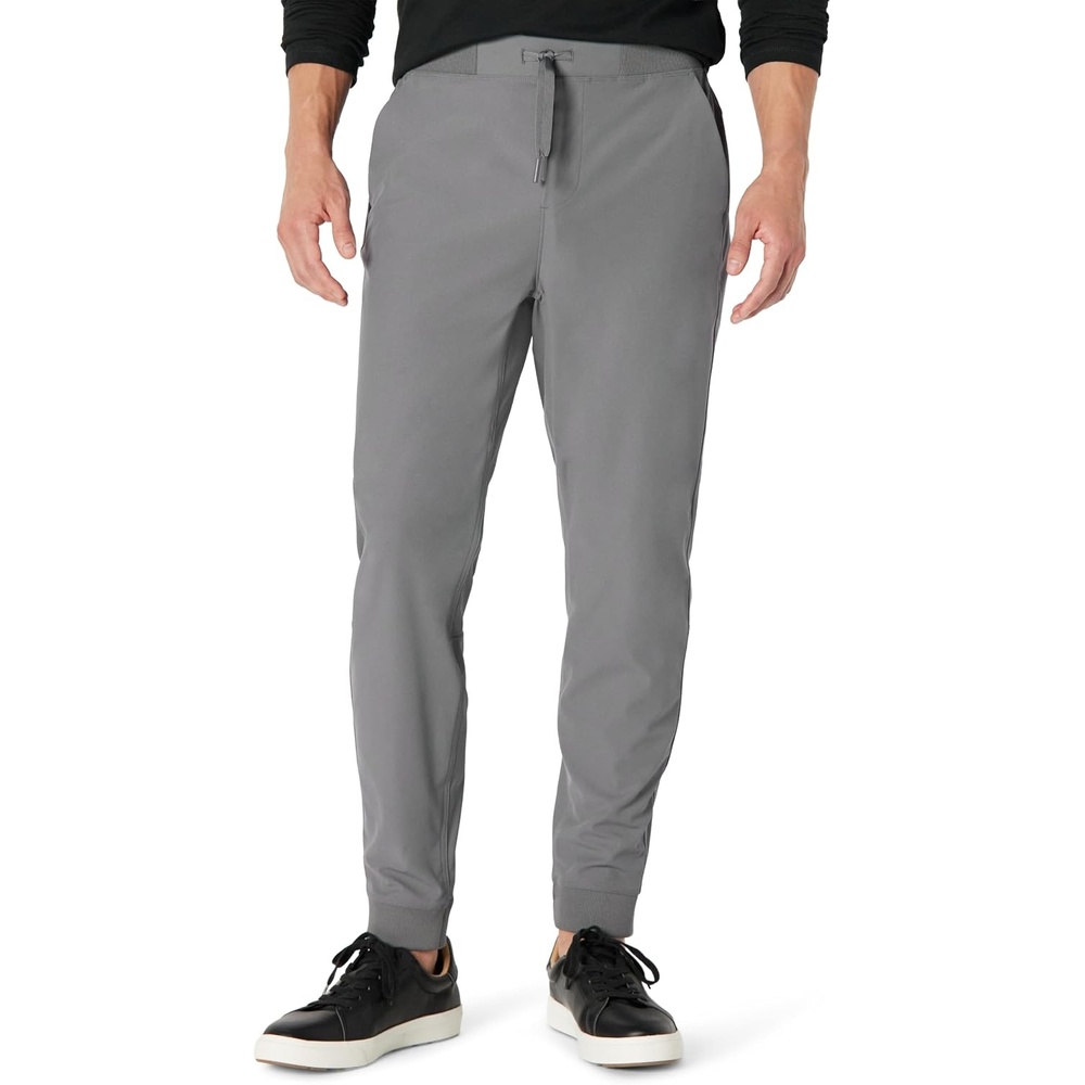 image:imageAmazon Essentials Mens Travel Stretch Jogger PantCharcoal