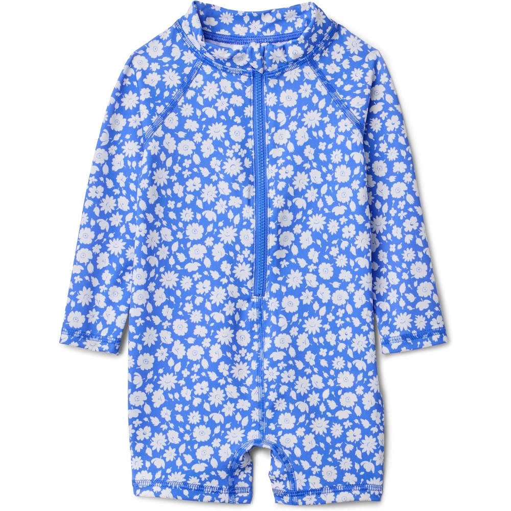 image:imageAmazon Essentials Unisex Babies LongSleeve OnePiece RashguardBlue Ditsy Floral