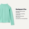 Amazon Essentials Boys and Toddlers’ Long Sleeve UPF 50 Rashguard T-Shirt(Bright Mint Green)