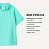 Amazon Essentials Boys and Toddlers’ Short Sleeve Rashguard Swim T-Shirt, Quick-Dry, Slim Fit(Bright Mint Green)