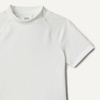 Amazon Essentials Boys and Toddlers’ Short Sleeve Rashguard Swim T-Shirt, Quick-Dry, Slim Fit(White)