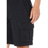 Amazon Essentials Men’s 10″ (25cm) Lightweight Cotton Blend Stretch Cargo Shorts(Black)