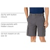 Amazon Essentials Men’s 10″ (25cm) Lightweight Cotton Blend Stretch Cargo Shorts(Dark Grey)