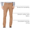 Amazon Essentials Men’s 5-Pocket Stretch Twill Casual Pants(Dark Khaki)