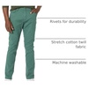 Amazon Essentials Men’s 5-Pocket Stretch Twill Casual Pants(Green)