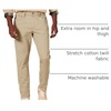 Amazon Essentials Men’s 5-Pocket Stretch Twill Pants(Khaki)
