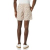 Amazon Essentials Men’s 6″ Inseam Regular Fit Drawstring Shorts with Elastic Waist and Pockets(Lavender Palm Leaf Print)