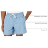 Amazon Essentials Men’s 6″ Inseam Regular Fit Drawstring Shorts with Elastic Waist and Pockets(Light Wash Chambray)