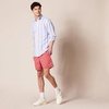 Amazon Essentials Men’s 6″ Inseam Regular Fit Drawstring Shorts with Elastic Waist and Pockets(Washed Red)