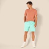 Amazon Essentials Men’s 8″ Inseam Relaxed-Fit Cotton Drawstring Pull-On Walk Shorts, Summer-Weight(Aqua Green)