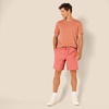 Amazon Essentials Men’s 8″ Inseam Relaxed-Fit Cotton Drawstring Pull-On Walk Shorts, Summer-Weight(Coral)