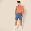 Amazon Essentials Men’s 8″ Inseam Relaxed-Fit Cotton Drawstring Pull-On Walk Shorts, Summer-Weight(Deep Blue)