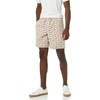Amazon Essentials Men’s 8″ Inseam Relaxed-Fit Cotton Drawstring Pull-On Walk Shorts, Summer-Weight(Dusty Pink Palm Leaf Print)