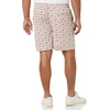 Amazon Essentials Men’s 8″ Inseam Relaxed-Fit Cotton Drawstring Pull-On Walk Shorts, Summer-Weight(Dusty Pink Palm Leaf Print)
