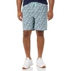 Amazon Essentials Men’s 8″ Inseam Relaxed-Fit Cotton Drawstring Pull-On Walk Shorts, Summer-Weight(Green Floral)
