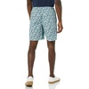 Amazon Essentials Men’s 8″ Inseam Relaxed-Fit Cotton Drawstring Pull-On Walk Shorts, Summer-Weight(Green Floral)