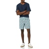 Amazon Essentials Men’s 8″ Inseam Relaxed-Fit Cotton Drawstring Pull-On Walk Shorts, Summer-Weight(Green Floral)