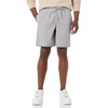 Amazon Essentials Men’s 8″ Inseam Relaxed-Fit Cotton Drawstring Pull-On Walk Shorts, Summer-Weight(Light Grey)