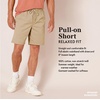Amazon Essentials Men’s 8″ Inseam Relaxed-Fit Cotton Drawstring Pull-On Walk Shorts, Summer-Weight(Navy)