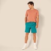 Amazon Essentials Men’s 8″ Inseam Relaxed-Fit Cotton Drawstring Pull-On Walk Shorts, Summer-Weight(Teal Blue)