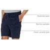 Amazon Essentials Men’s 9″ Elastic Waist Cargo Shorts(Navy)