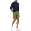 Amazon Essentials Men’s 9″ Elastic Waist Cargo Shorts(Olive)