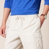 Amazon Essentials Men’s 9″ Elastic Waist Cargo Shorts(Stone)