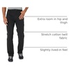 Amazon Essentials Men’s Athletic Fit Chinos, Work Pants, 5-Pocket, Cotton Stretch(Black)