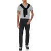 Amazon Essentials Men’s Athletic Fit Chinos, Work Pants, 5-Pocket, Cotton Stretch(Black)