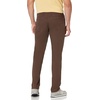 Amazon Essentials Men’s Athletic Fit Chinos, Work Pants, 5-Pocket, Cotton Stretch(Brown)
