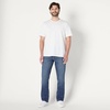Amazon Essentials Men’s Athletic Fit Jeans with Extra Room in Hip and Thigh, Low Stretch Denim, 5 Pocket Styling(Stone Medium Wash)