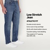 Amazon Essentials Men’s Athletic Fit Jeans with Extra Room in Hip and Thigh, Low Stretch Denim, 5 Pocket Styling(Stone Medium Wash)