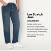 Amazon Essentials Men’s Athletic Fit Jeans with Extra Room in Hip and Thigh, Low Stretch Denim, 5 Pocket Styling(Tinted Dark Wash)