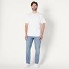 Amazon Essentials Men’s Athletic Fit Jeans with Extra Room in Hip and Thigh, Low Stretch Denim, 5 Pocket Styling(Tinted Light Wash)