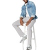 Amazon Essentials Men’s Casual Stretch Chino Pant(Light Grey)
