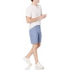 Amazon Essentials Men’s Classic-Fit 9″ Cotton Twill Chino Shorts with Button-Through Pockets(Blue Geo)