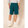 Amazon Essentials Men’s Classic-Fit 9″ Cotton Twill Chino Shorts with Button-Through Pockets(Evergreen)