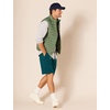 Amazon Essentials Men’s Classic-Fit 9″ Cotton Twill Chino Shorts with Button-Through Pockets(Evergreen)